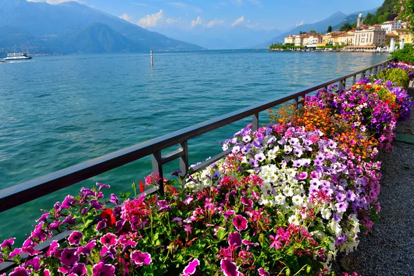Panorama Jeziora Bellagio Como Włochy — Zdjęcie stockowe