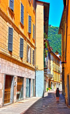 Como İtalya 'nın yaya tarihi merkezi.