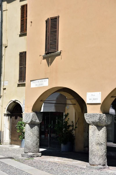 Centro Histórico Peatonal Como Italia — Foto de Stock