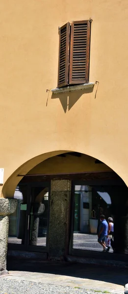 Het Voetgangers Historische Centrum Van Como Italië — Stockfoto