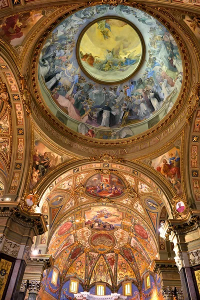 Intérieur Sanctuaire Sainte Vierge Rosaire Sep 2020 Pompéi Italie — Photo