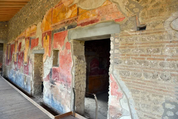 Ruínas Antiga Cidade Romana Pompeia Itália Pompeia Foi Destruída Enterrada — Fotografia de Stock