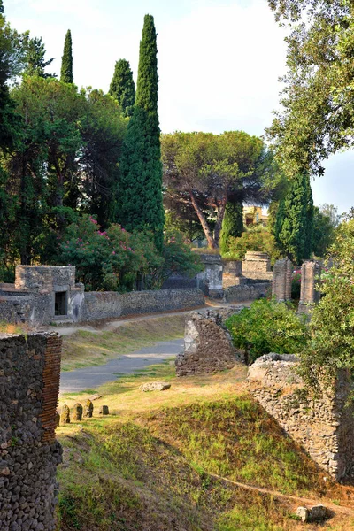 古罗马城市波贝的废墟 意大利 公元79年维苏威火山喷发后 庞培被摧毁并被灰掩埋 — 图库照片