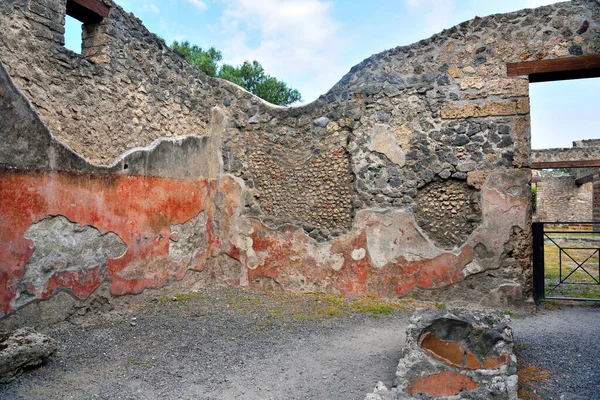 Romok Ókori Római Város Pompei Olaszország Pompei Elpusztították Hamuval Temették — Stock Fotó
