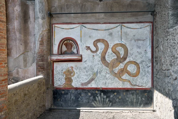Ruines Ville Romaine Antique Pompéi Italie Été Détruit Enterré Avec — Photo