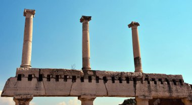 Antik Roma şehri Pompeii İtalya 'nın kalıntıları, MS 79 yılında Vesuvius' un patlaması sonrasında kül ile yok edildi ve gömüldü.