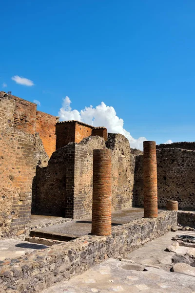 Ruínas Antiga Cidade Romana Pompeia Itália Foram Destruídas Enterradas Com — Fotografia de Stock