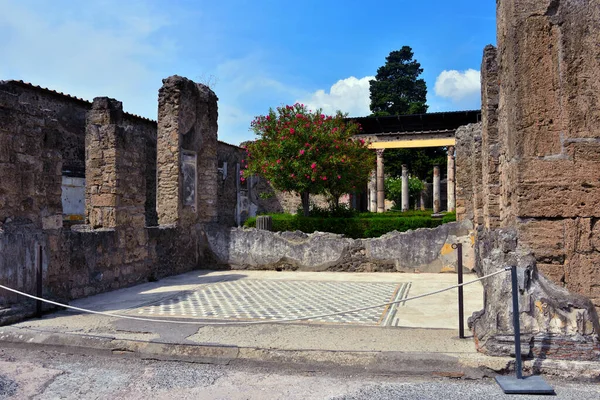 Rovine Dell Antica Città Romana Pompei Distrutta Sepolta Con Cenere — Foto Stock