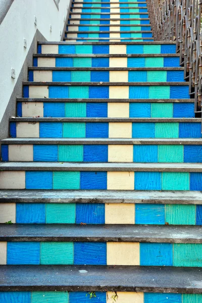 Escada Cerâmica Característica Positano Itália — Fotografia de Stock