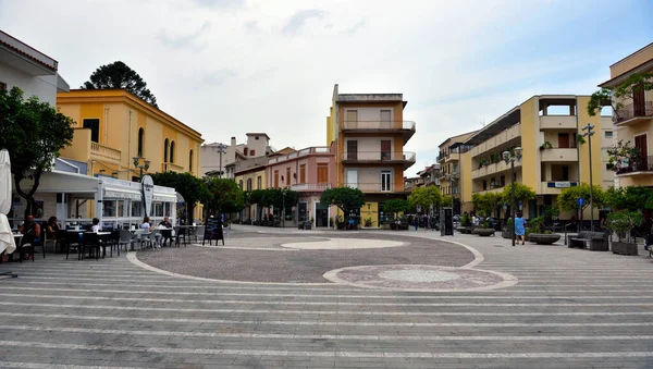 Matteotti Squeare Centro Urbano Pedestre Cidade Turística Sep 2020 Capo — Fotografia de Stock