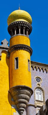 Pena Ulusal Sarayı veya Pena Sintra Lizbon Kalesi Portekiz