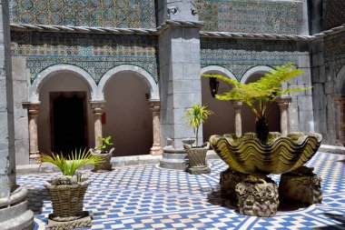 Pena Ulusal Sarayı veya Pena Sintra Kalesi Lizbon, Portekiz