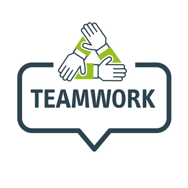 Burbuja del habla TEAMWORK Vector Illustration — Archivo Imágenes Vectoriales