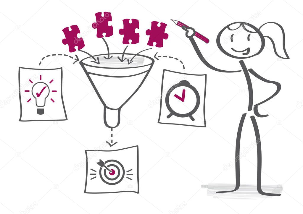 business process vector illustration concept