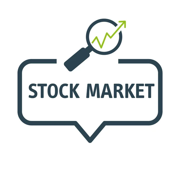 Tal bubbla Stock Market vektor illustration — Stock vektor