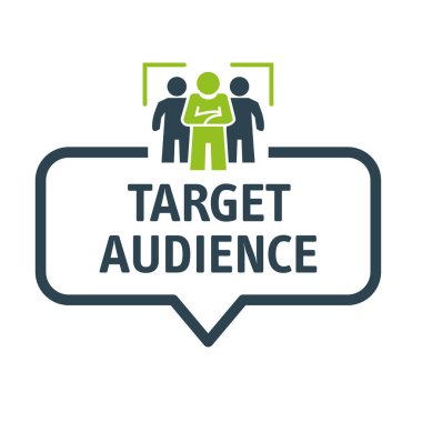 konuşma balonu Hedef Hedef kitle vektör illüstrasyon