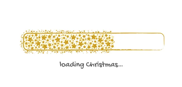 圣诞倒计时概念 白色背景上装有金光闪闪的酒吧 邀请函和装饰的矢量插图 — 图库矢量图片