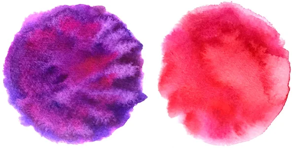 Watercolor round purple pink spots — Stock Photo, Image
