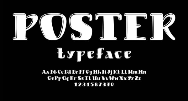 White rounded font, alphabet in the urban style, uppercase and lowercase Latin letters from A to Z and Arab numbers from 0 to 9, vector illustration 10EPS