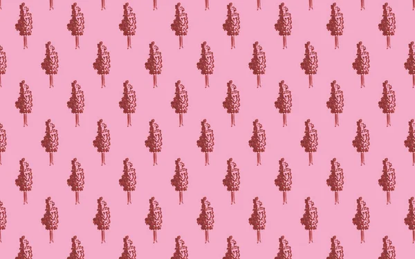 Lindenhand drawn markers illustration,seamless pattern on pink background. — Stock Photo, Image