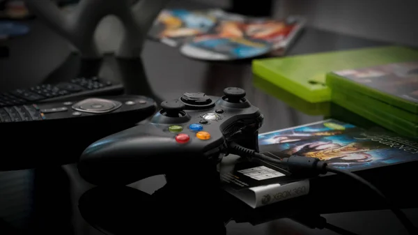 Xbox 360 Videooyunu Kontrol Örüntörü — Stok fotoğraf