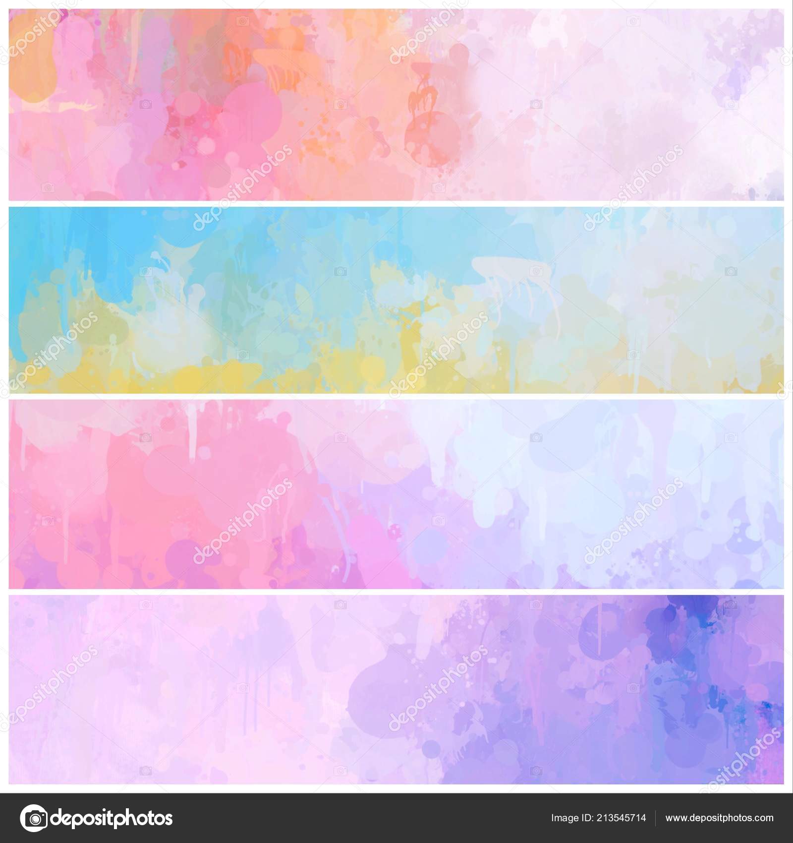 Blue colorful digital painting background and banners. Use for template  modern design, cover, poster, brochure, decorated, flyer Stock Photo by  ©Antisana 213545714