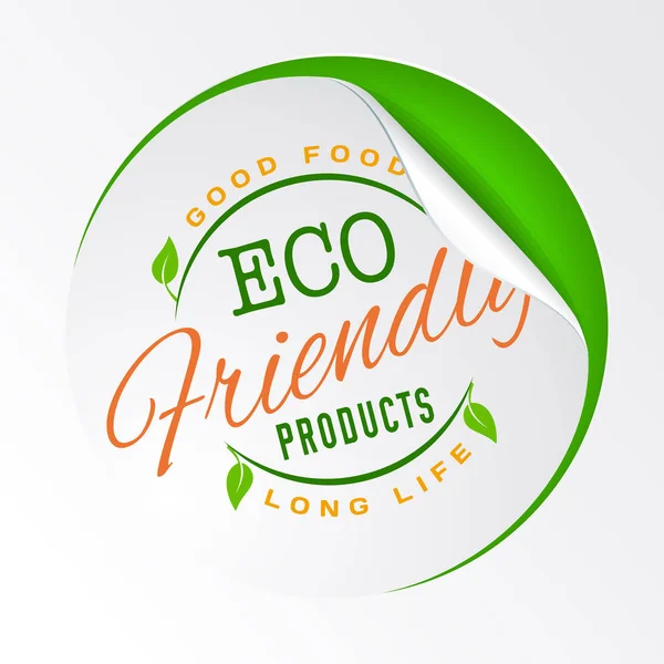 Logotipo ecológico ecológico — Archivo Imágenes Vectoriales
