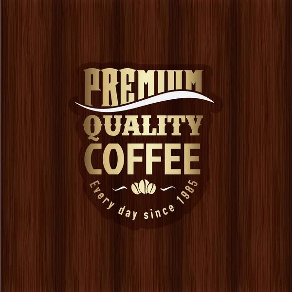 Logo café or ou café — Image vectorielle