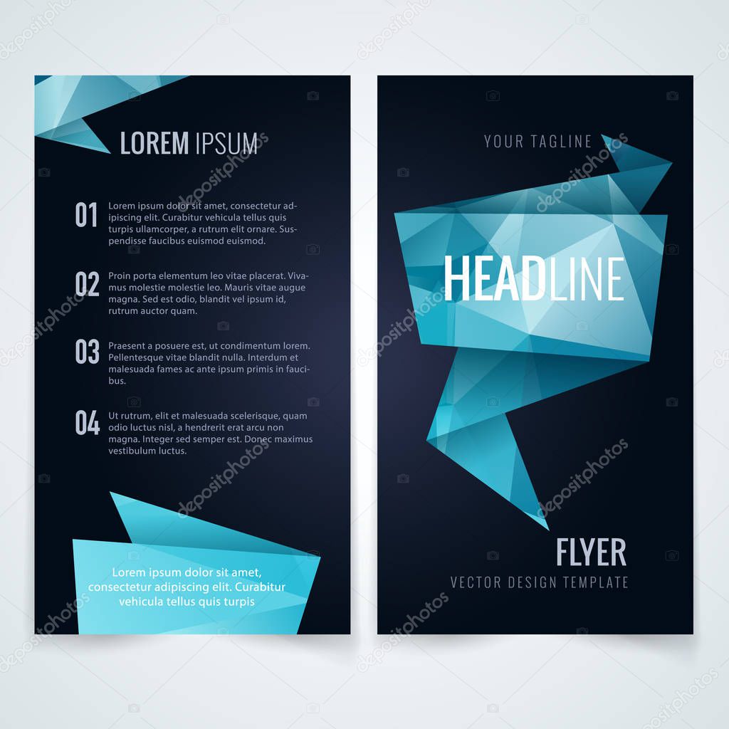 Flyer or brochure layout template
