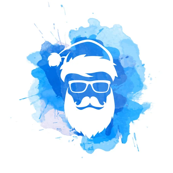 Vecteur de Noël hipster Père Noël — Image vectorielle