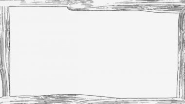 siyah çerçeve doodle izole üzerinde beyaz arka plan