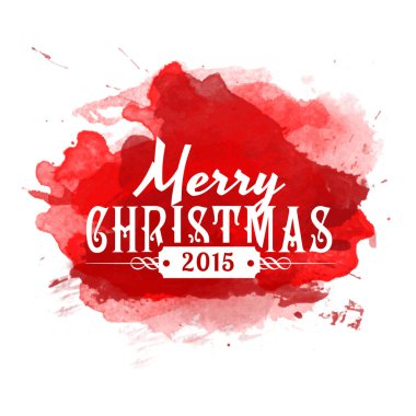 Noel suluboya vektör etiket 