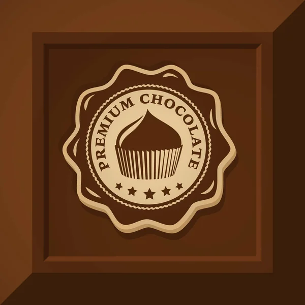 Vektor Schokolade Logo Vorlage — Stockvektor