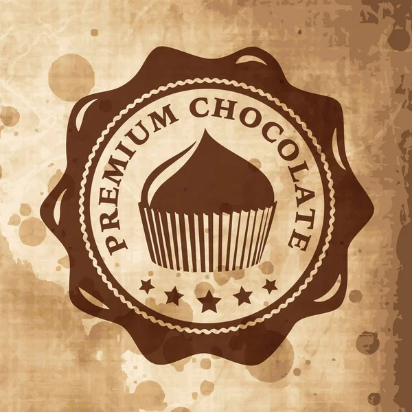 Modelo de logotipo de chocolate artesanal vetor — Vetor de Stock