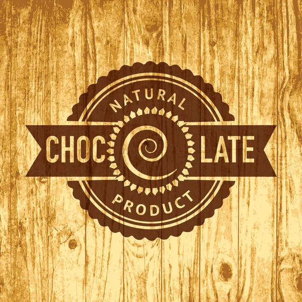Modèle de logo vectoriel chocolat — Image vectorielle