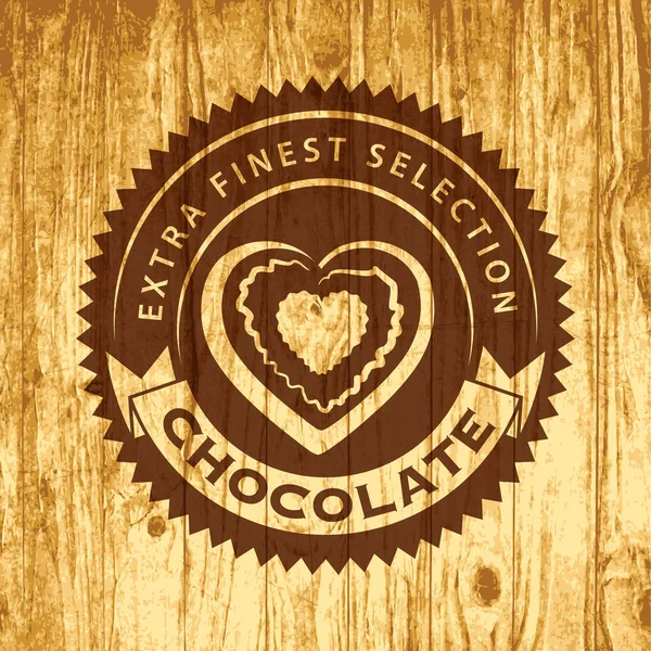 Modelo de logotipo de chocolate vetorial — Vetor de Stock