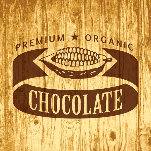 Modelo de logotipo de chocolate vetorial — Vetor de Stock