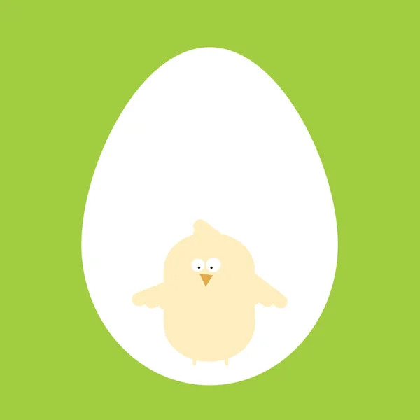 Vektor-Doodle-Karikatur von Huhn und Ei — Stockvektor
