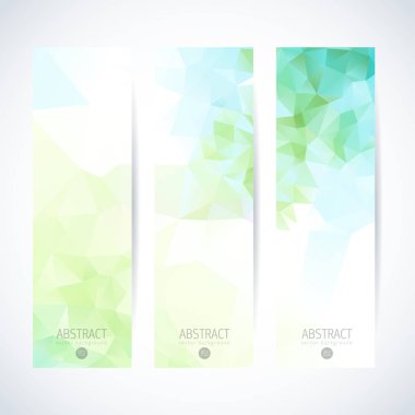 Vektör afiş soyut üçgen arka plan belirleme