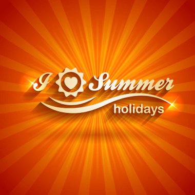 Yaz tatil seyahat renkli logo şablonu