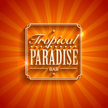 Yaz tatil seyahat renkli logo şablonu