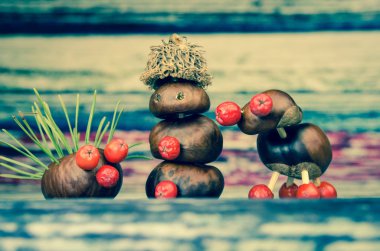 Güzel fantezi sonbahar rakamlar kestane yapılan 