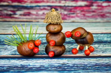 Güzel fantezi sonbahar rakamlar kestane yapılan 