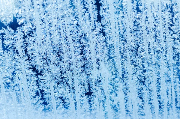 Abstrakt Fryst Bakgrunden Vinter Fönstret — Stockfoto