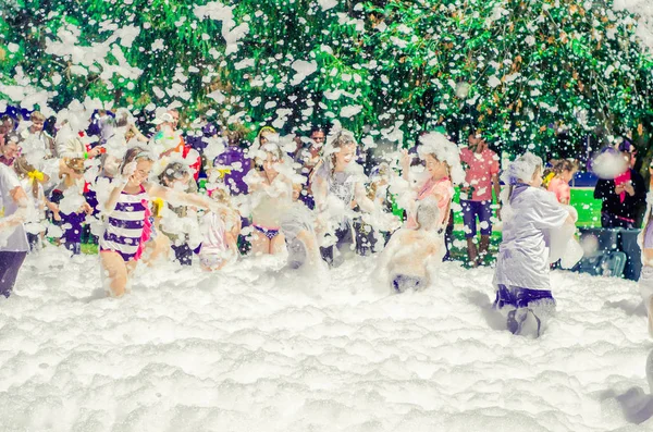 Children foam party — Stock Photo, Image