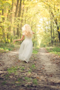 ormanda güneşli zaman zevk