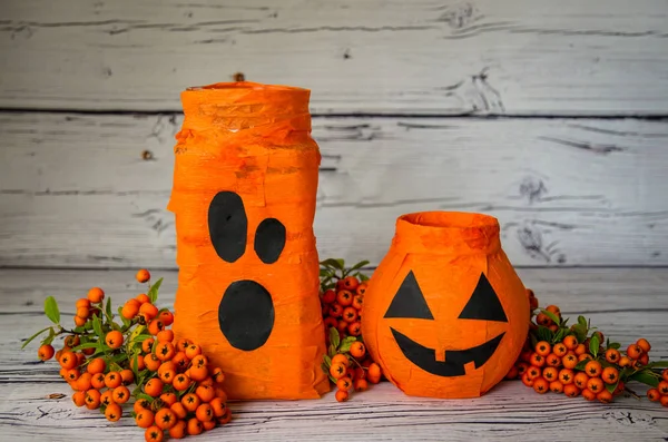 Halloween funny decoration craftmanship — Stock Photo, Image