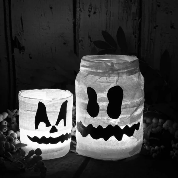 Divertente e spettrale simbolo di Halloween artigianale — Foto Stock