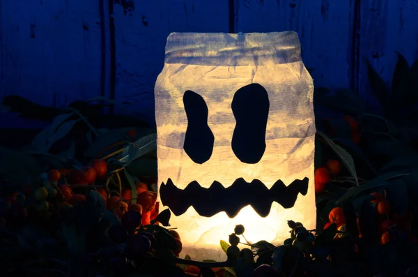 Divertido y espeluznante halloween símbolo artesanal — Foto de Stock