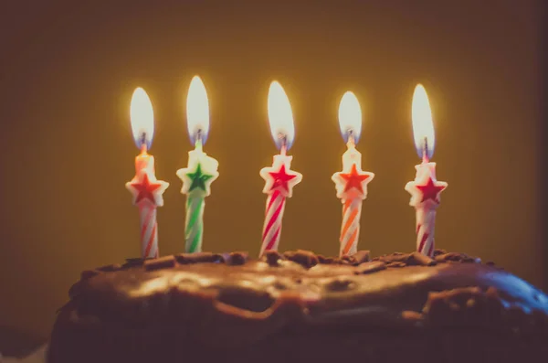 Feliz bolo de aniversário — Fotografia de Stock